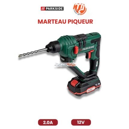 MARTEAU PIQUEUR PARKSIDE AVEC BATTERIE 12 V 2.0 A