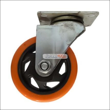 ROUE PLASTIQUE S/M ORANGE Ø 100 MM SANS FREIN