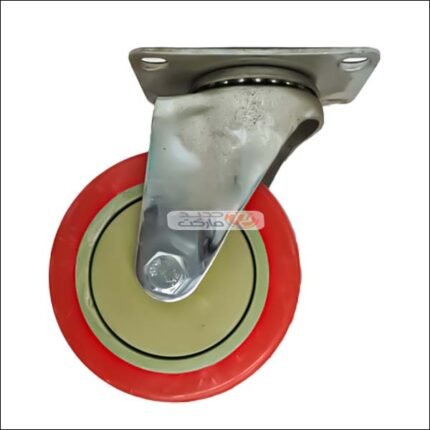 ROUE PLASTIQUE S/M ROUGE Ø 100 MM SANS FREIN