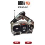 VISSEUSE BLACK DECKER AVEC BATTERIE KIT 12 V 12 A