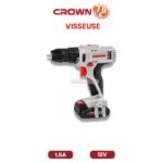 VISSEUSE CROWN AVEC BATTERIE 12 V 1.5 A