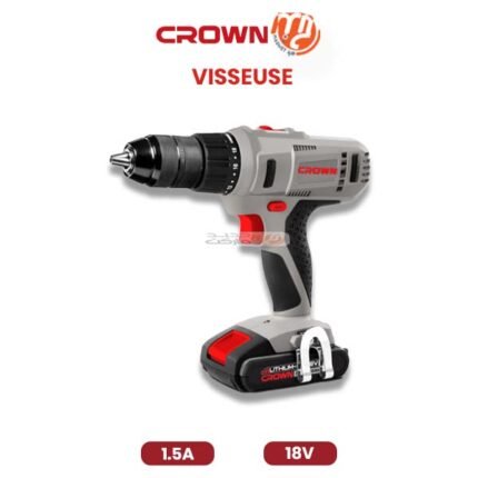 VISSEUSE CROWN AVEC BATTERIE 18V 1.5 A
