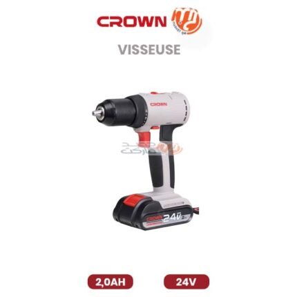 VISSEUSE CROWN AVEC BATTERIE 24 V 2.0 A