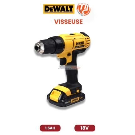 VISSEUSE DEWALT AVEC BATTERIE 18V 1.5 A