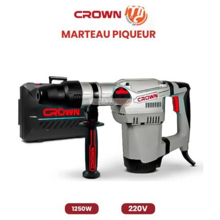 MARTEAU PIQUEUR CROWN AVEC CABLE 220V 1250 W