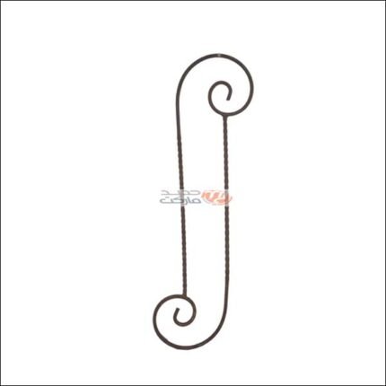 MOTIF FER FORGER EN FER CARRE 07X07 66X16 CM