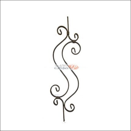 MOTIF FER FORGER EN FER PLAT 12X6.0 75X20 CM