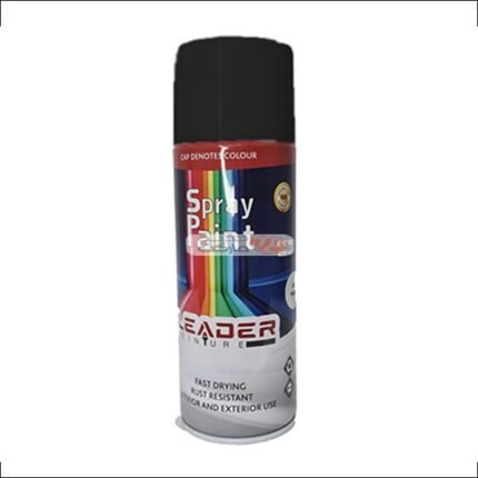 PEINTURE SPRAY LEADER NOIR MATT 400 ML